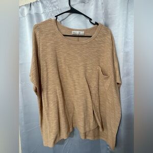 Zenana Tan Short Sleeve Top